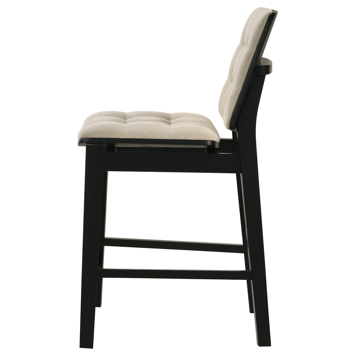 Redbridge Cream/Black Velvet Upholstered Counter Chair (Set of 2) by Coaster at Eve Furniture