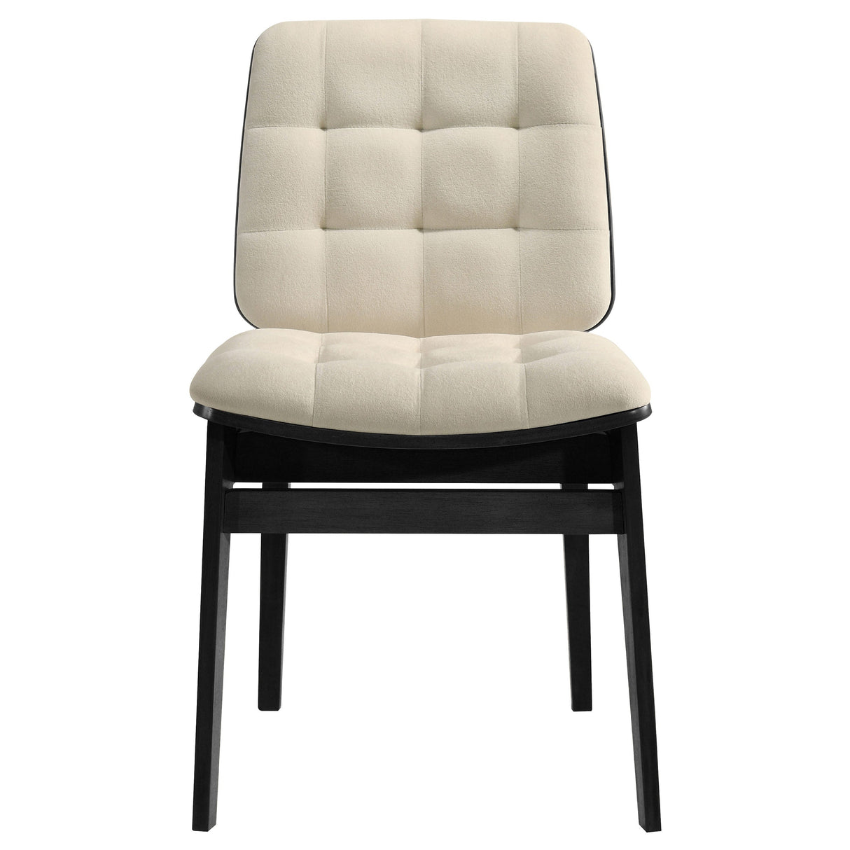Redbridge Cream/Black Velvet Upholstered Side Chair (Set of 2) by Coaster at Eve Furniture