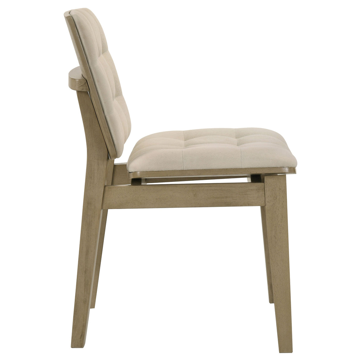 Redbridge Cream/Natural Oak Velvet Upholstered Side Chair (Set of 2) by Coaster at Eve Furniture