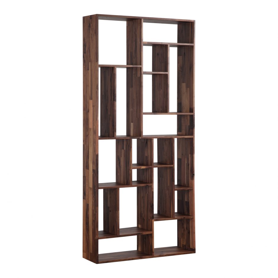 Redemption Shelf Walnut Brown by Moe's Home at Eve Furniture