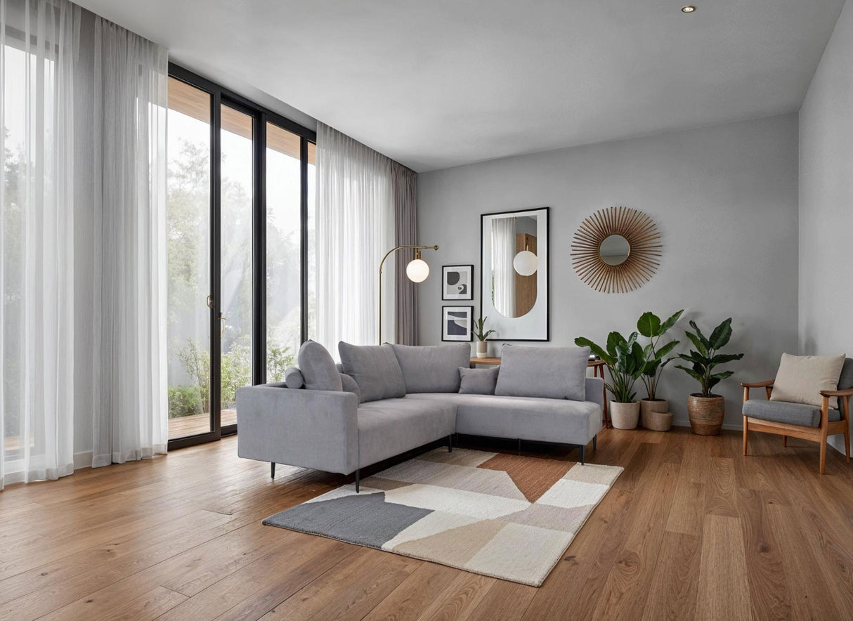 Redford Sectional Grey by ESF Furniture at Eve Furniture