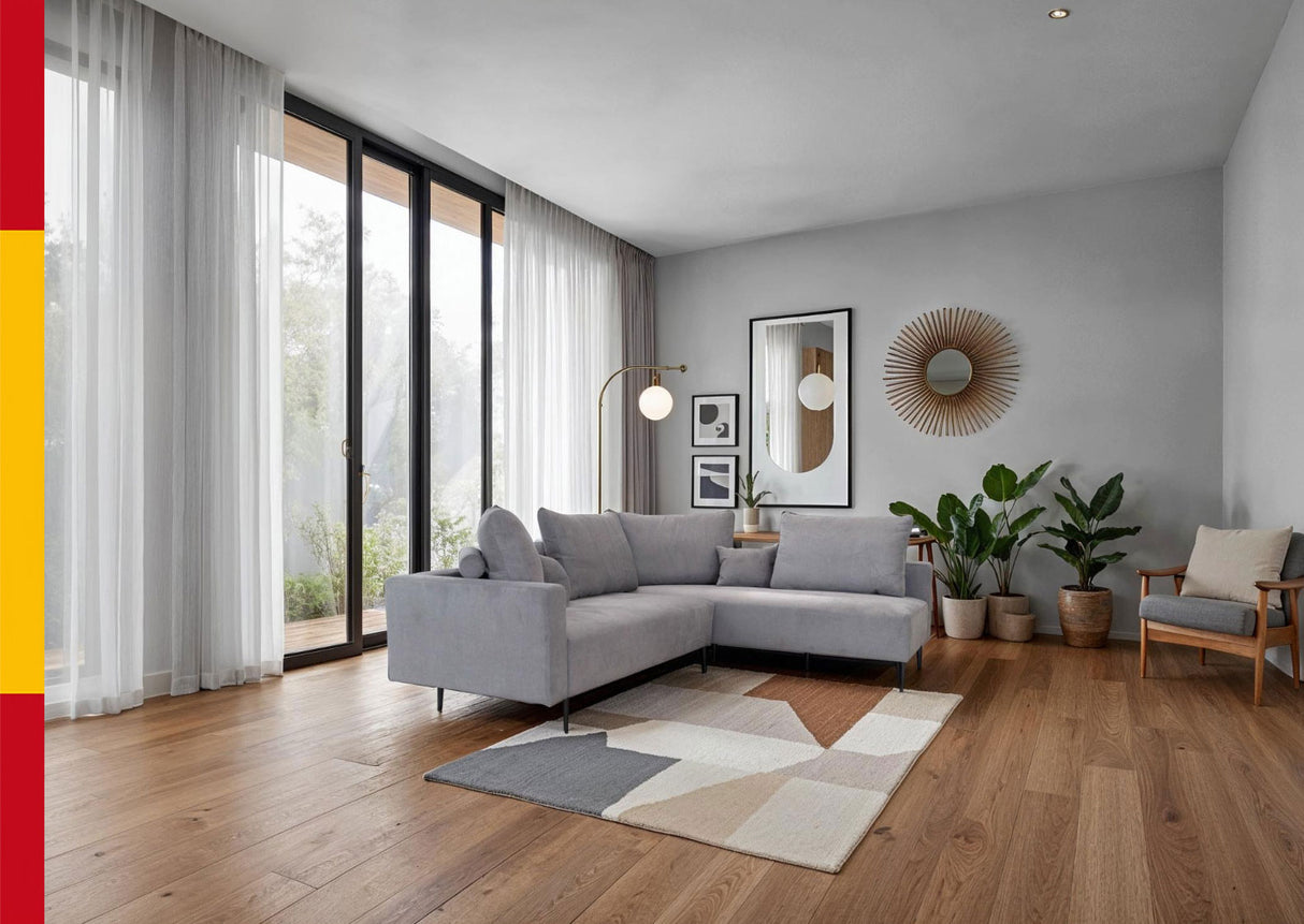 Redford Sectional Grey by ESF Furniture at Eve Furniture