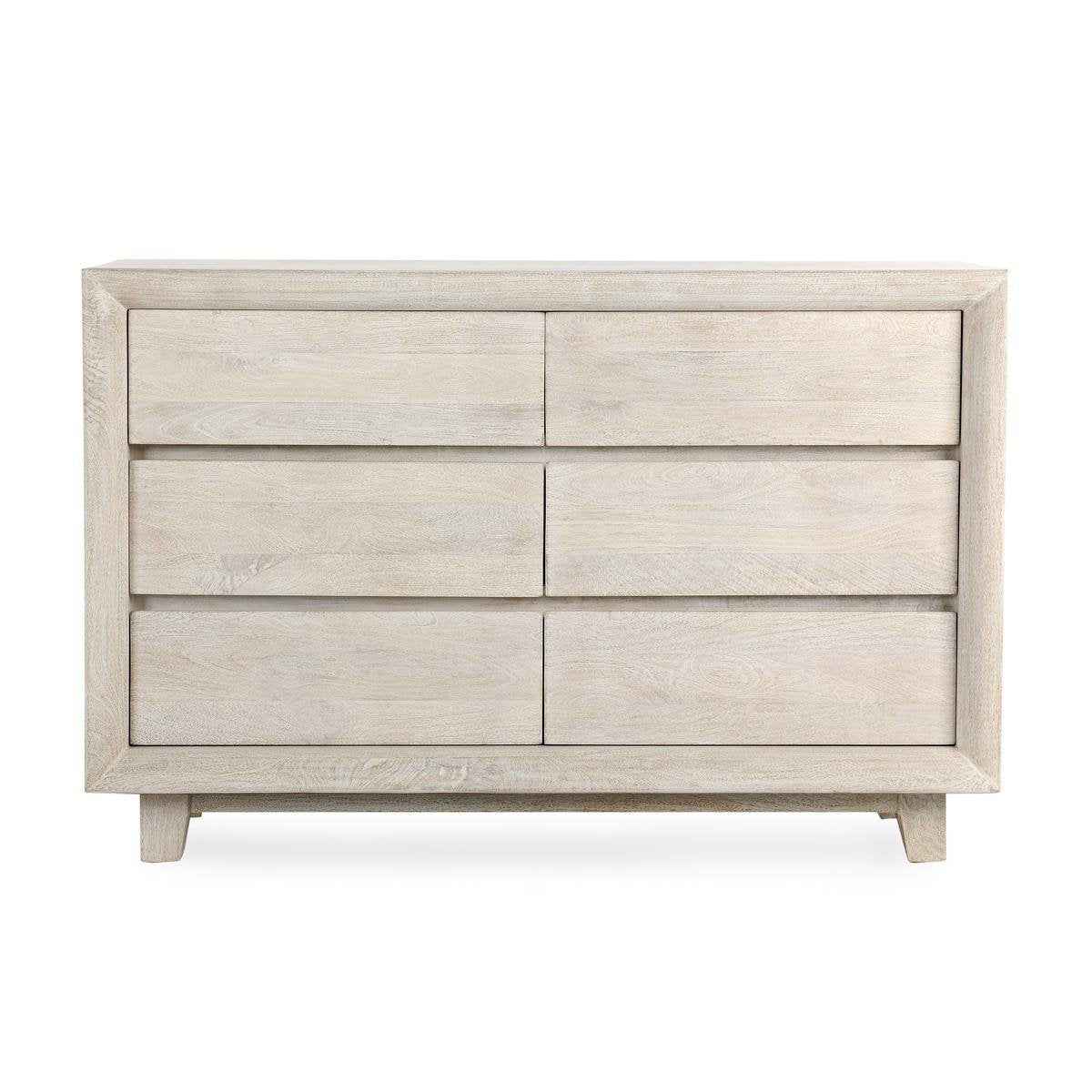 Reece 6 Drawer Dresser - Seashell White by Classic Home at Eve Furniture