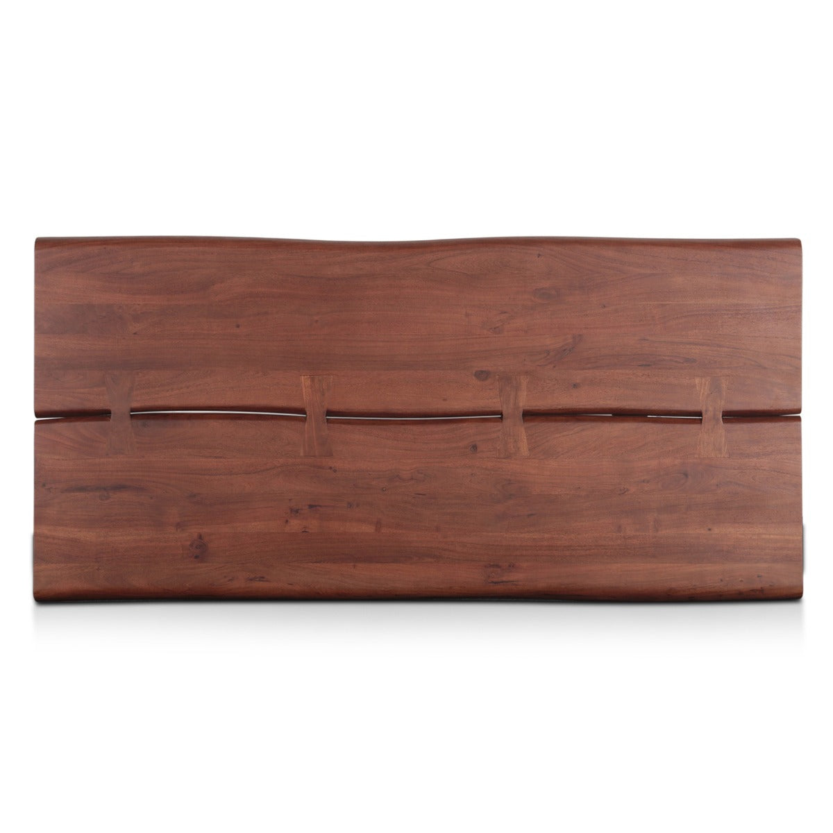 Reed 79" Dining Table in Light Sequoia with Gunmetal Legs by Home Trends & Design at Eve Furniture