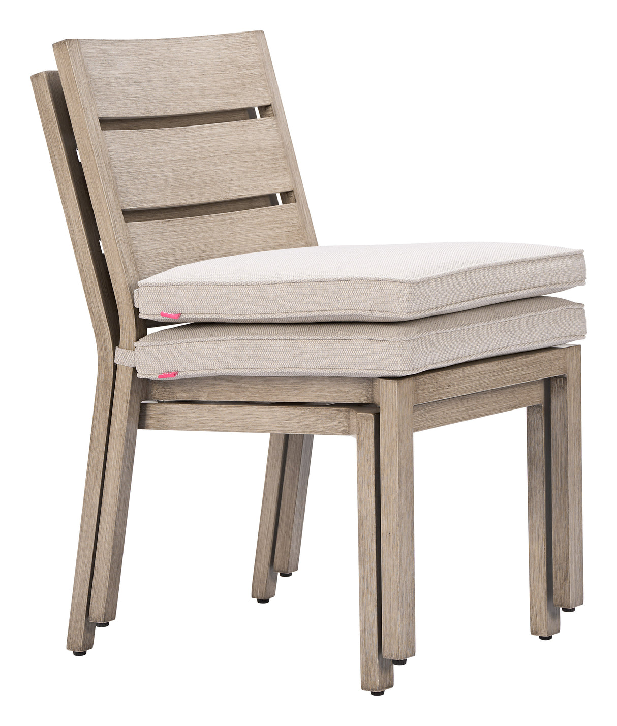 Reefline Gray Outdoor Armless Dining Chair (Set of 2) by Zuomod at Eve Furniture