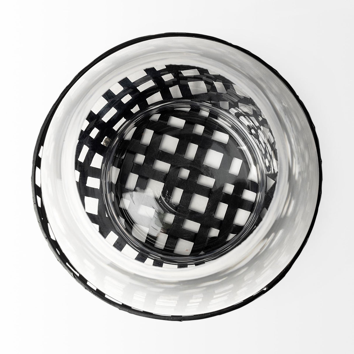 Reena I Small Black Woven Metal Base Table Candle Holder by Mercana at Eve Furniture