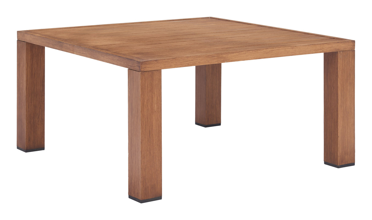 Regels Natural Outdoor Coffee Table by Zuomod at Eve Furniture