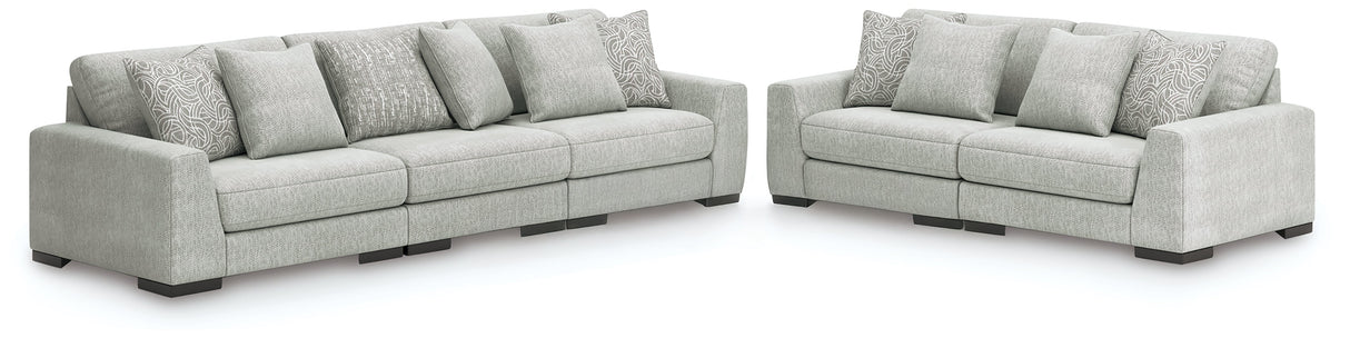 Regent Park Pewter Sofa and Loveseat by Ashley at Eve Furniture