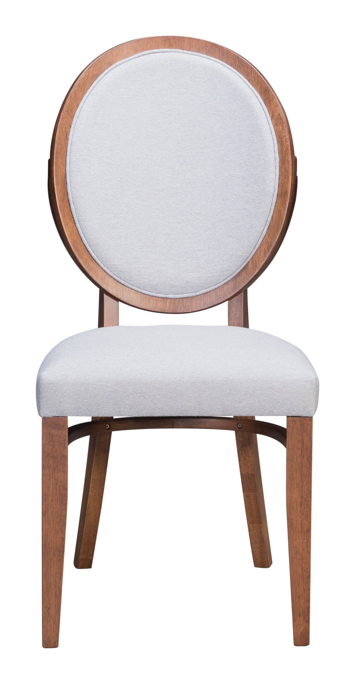 Regents Walnut & Light Gray Dining Chair (Set of 2) by Zuomod at Eve Furniture