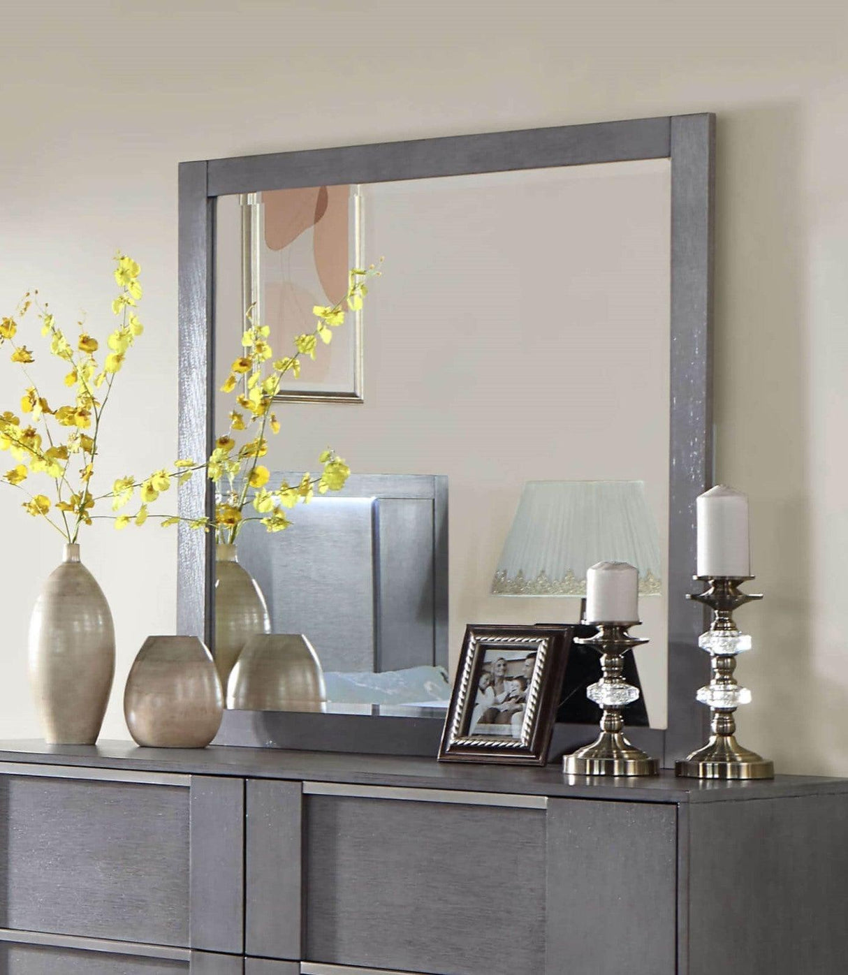 Regulus Gray Mirror by Furniture of America at Eve Furniture