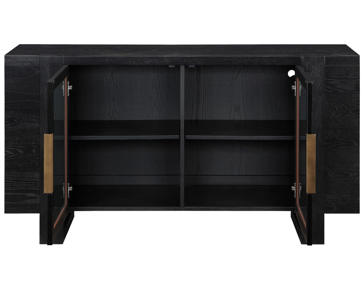 Reid 60 Black Finish Server by Steve Silver at Eve Furniture