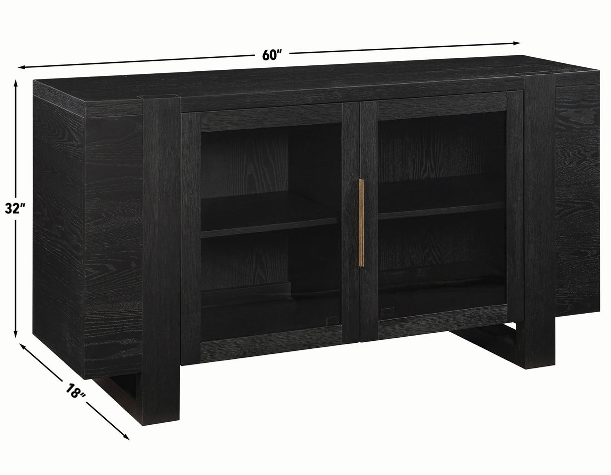 Reid 60 Black Finish Server by Steve Silver at Eve Furniture