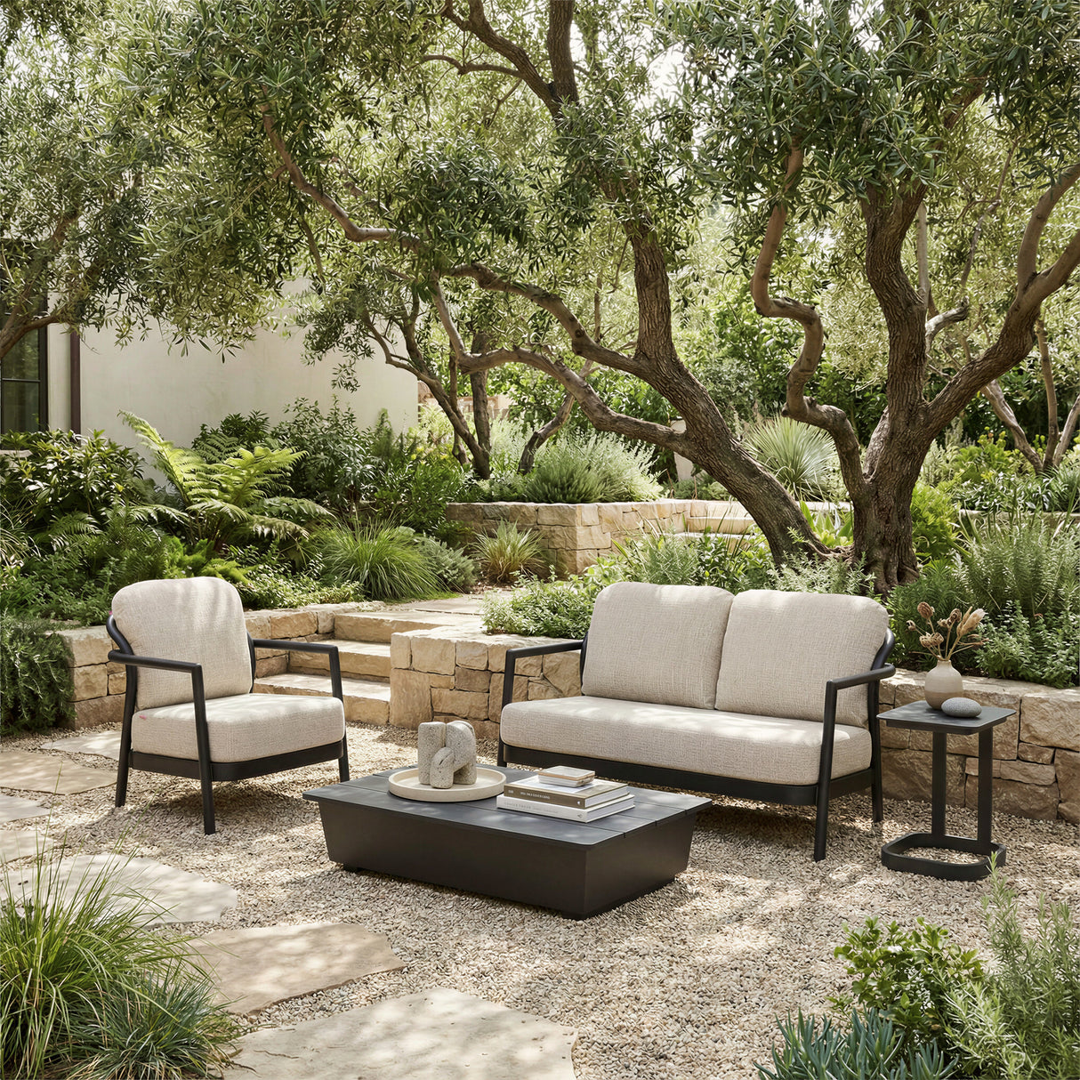 Rein Beige Outdoor Accent Chair by Zuomod at Eve Furniture