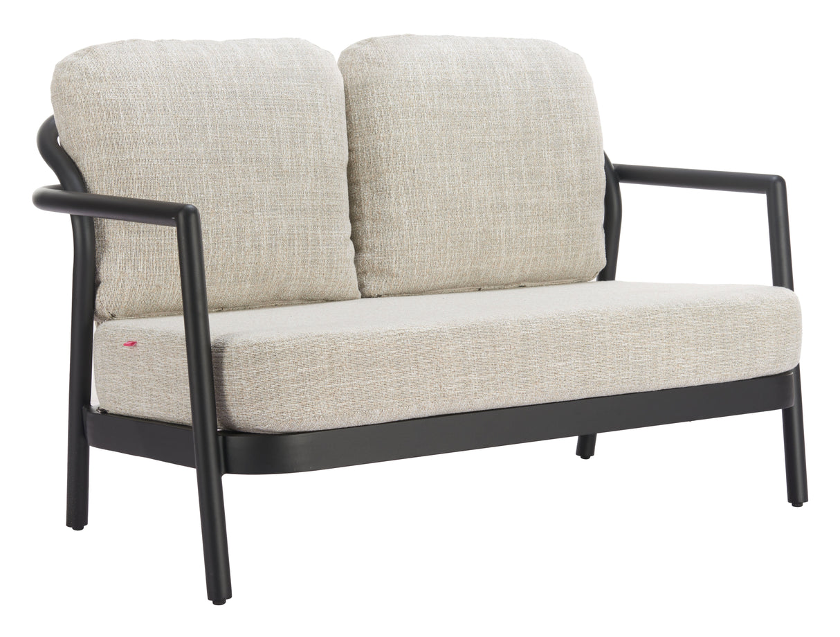 Rein Beige Outdoor Loveseat by Zuomod at Eve Furniture