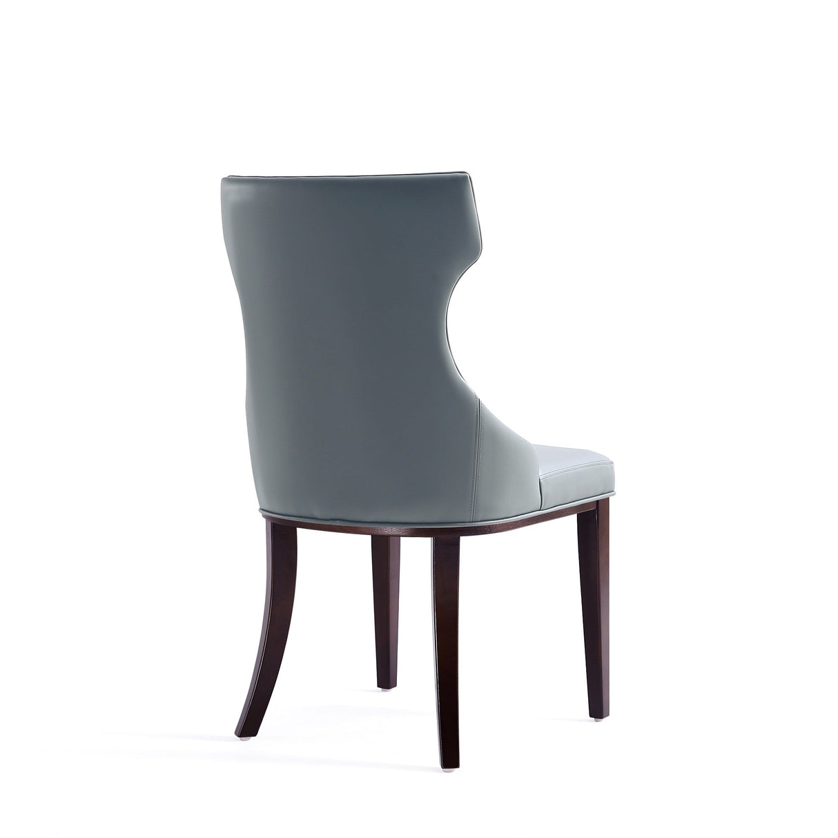 Reine Faux Leather Dining Chair in Pebble Grey (set of 4) by Manhattan Comfort at Eve Furniture