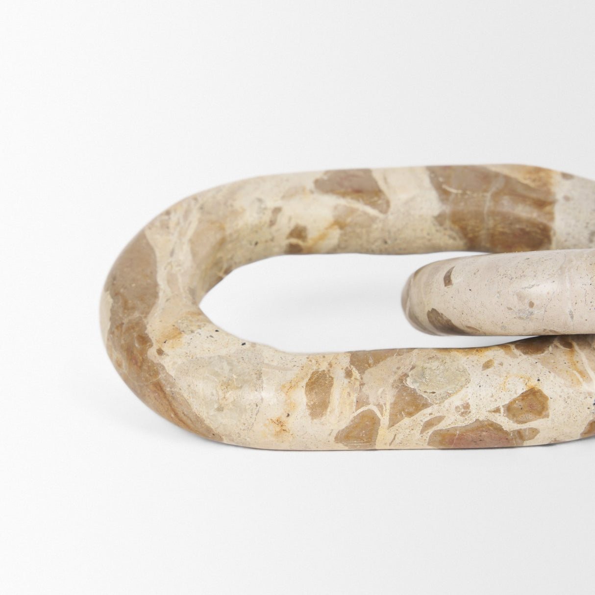 Reinir Beige Marble Chain Link Decorative Object by Mercana at Eve Furniture