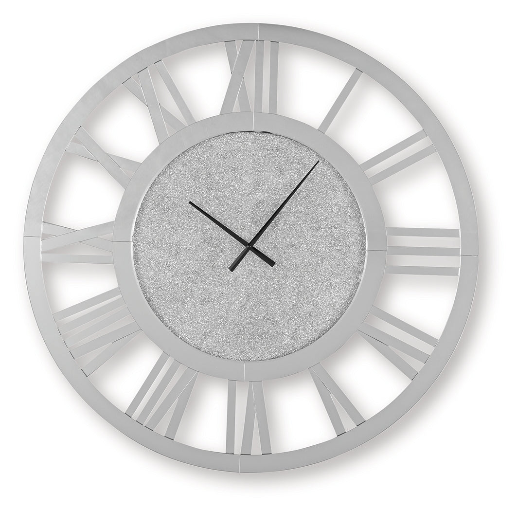 Reinport Mirror Wall Clock by Ashley at Eve Furniture