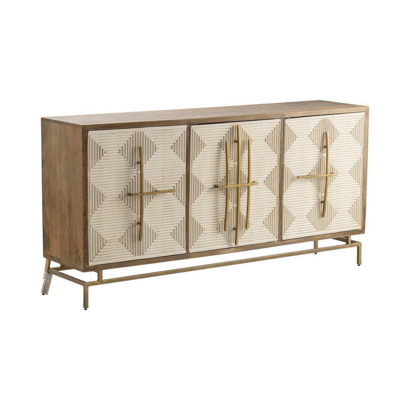 Rembrandt Brown/Beige Sideboard by Crestview at Eve Furniture