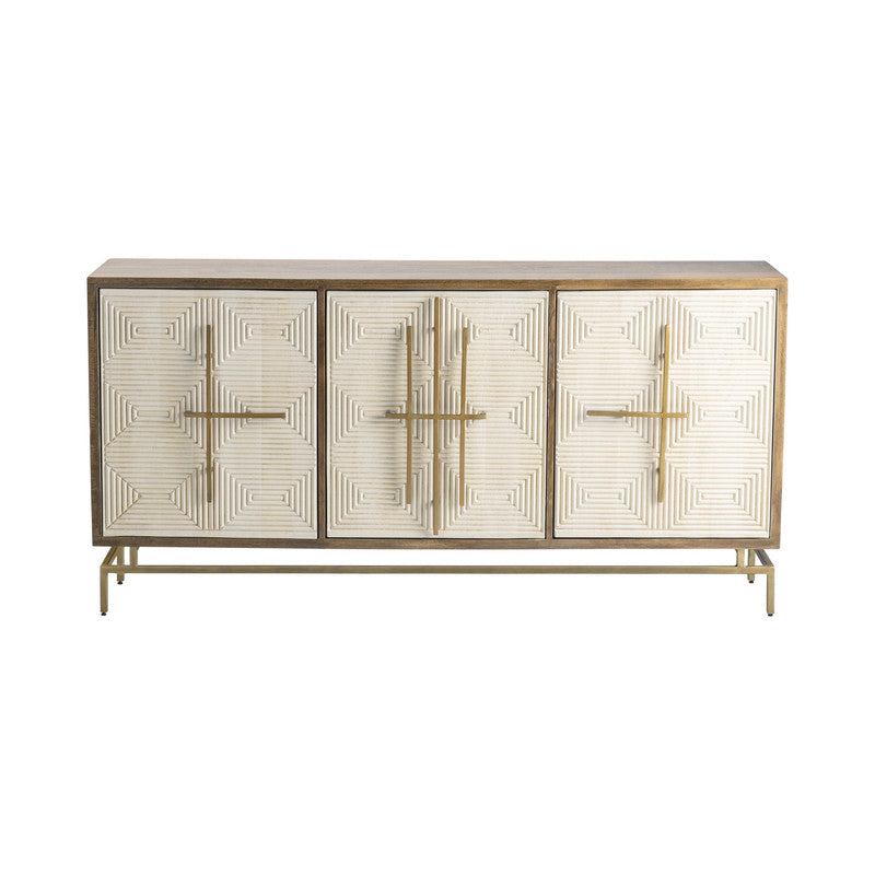 Rembrandt Brown/Beige Sideboard by Crestview at Eve Furniture