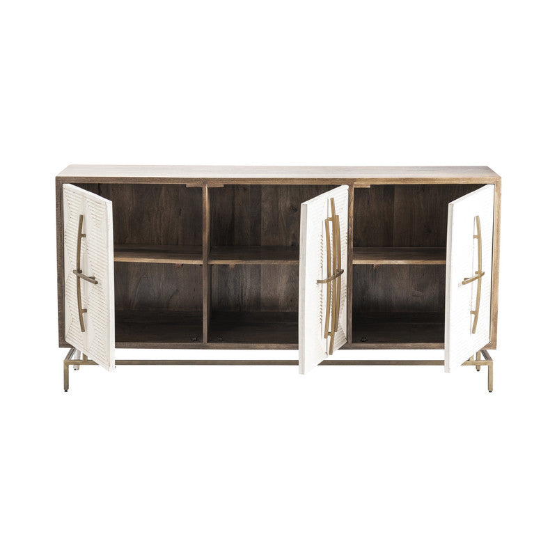 Rembrandt Brown/Beige Sideboard by Crestview at Eve Furniture