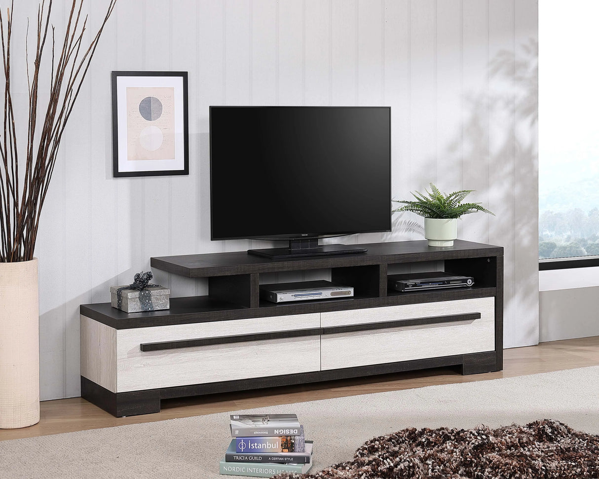 Remington Black and White 72" TV Stand by Crown Mark at Eve Furniture