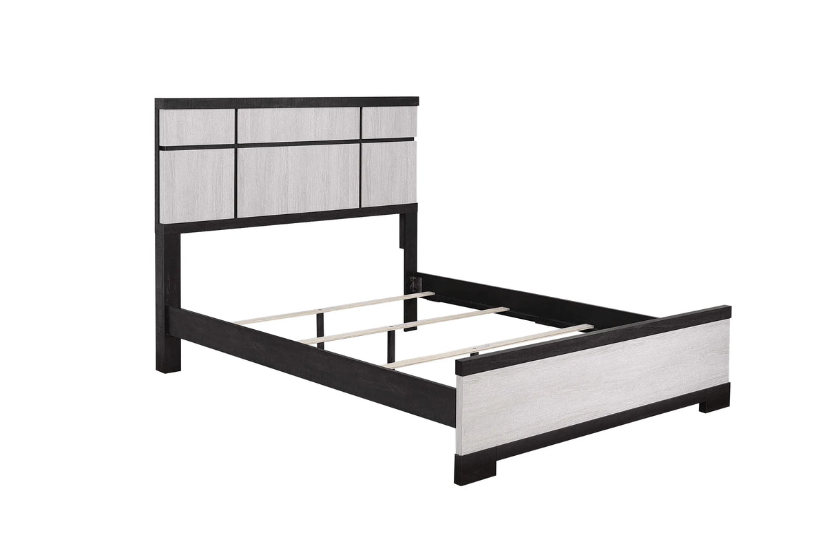 Remington Black and White Panel Bedroom Set by Crown Mark at Eve Furniture