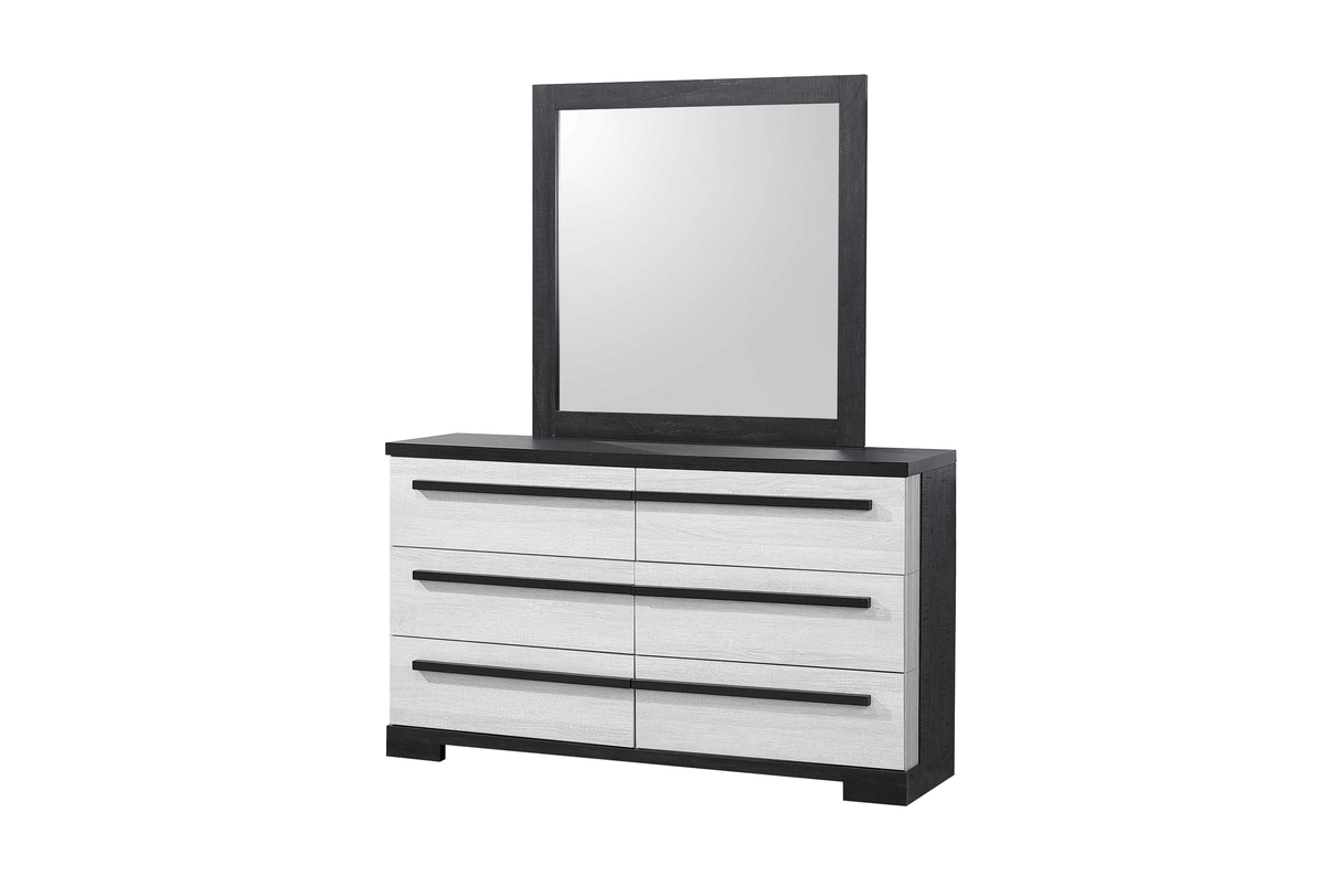 Remington Black and White Panel Bedroom Set by Crown Mark at Eve Furniture