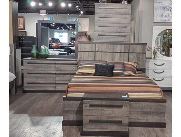 Remington Brown and Gray Nightstand by Crown Mark at Eve Furniture