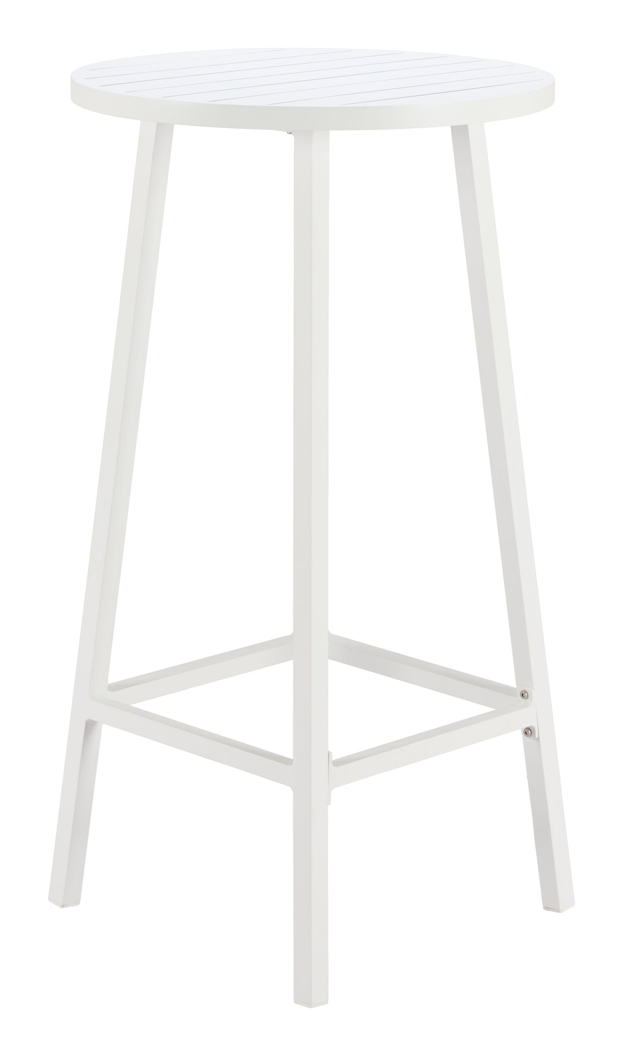 Ren White Outdoor Bar Table by Zuomod at Eve Furniture