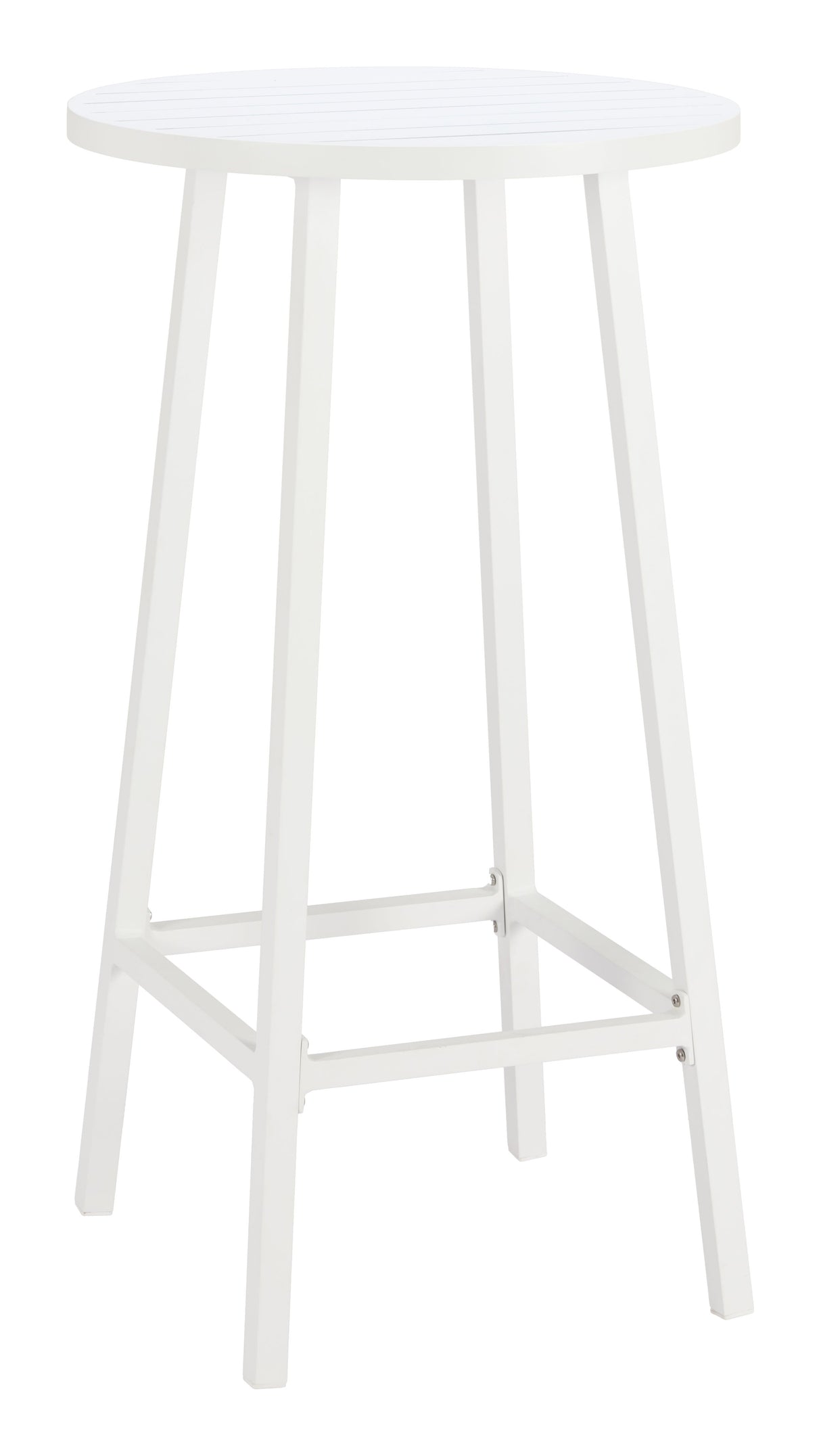 Ren White Outdoor Bar Table by Zuomod at Eve Furniture