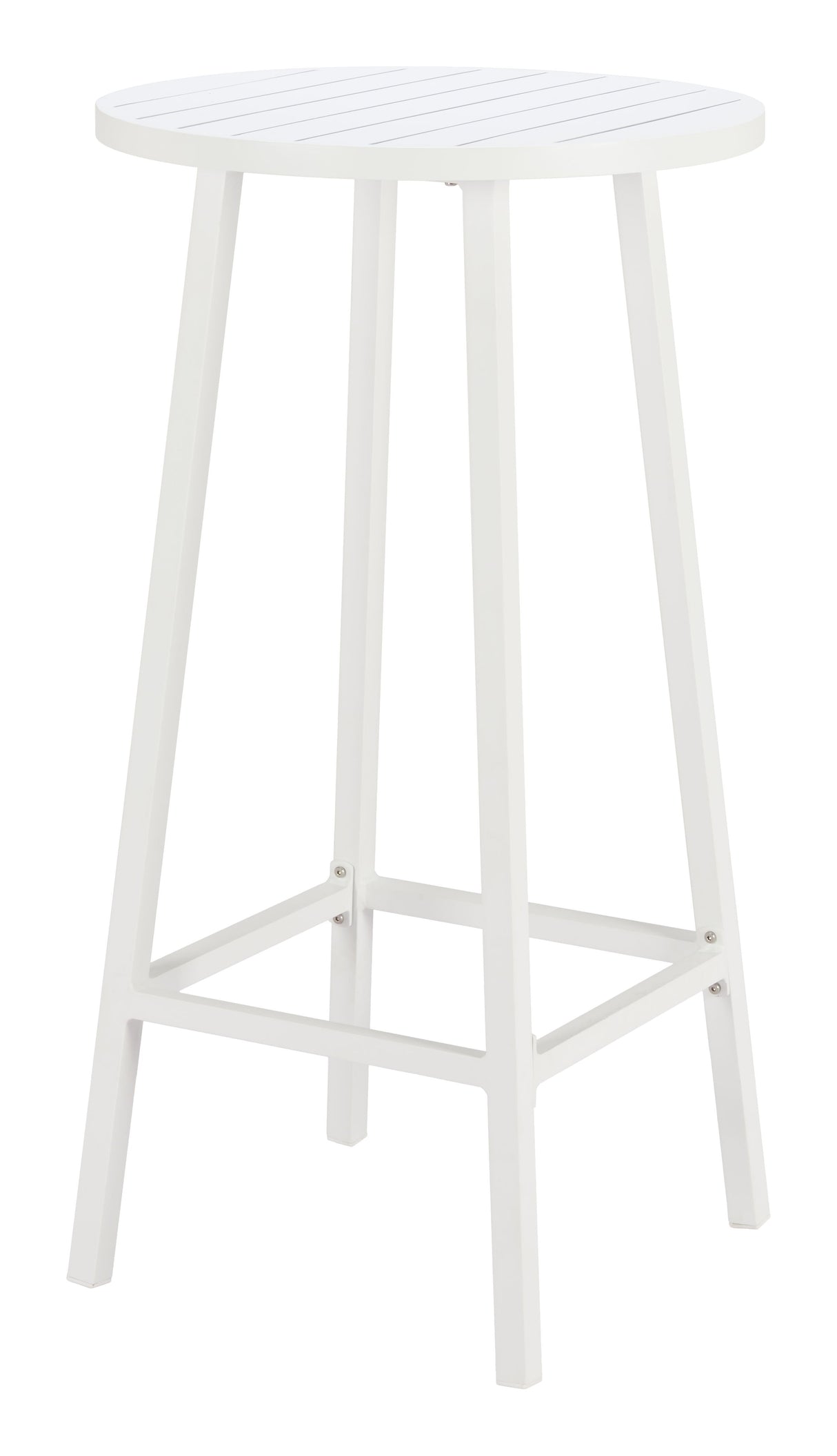 Ren White Outdoor Bar Table by Zuomod at Eve Furniture
