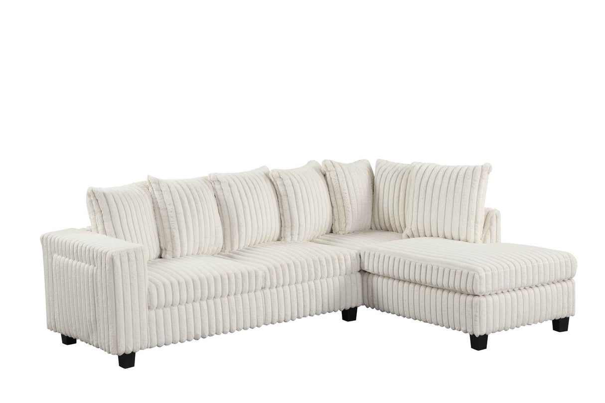 Rene Beige RAF Reversible Sectional by Happy Homes at Eve Furniture