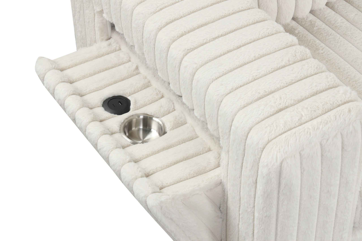 Rene Beige RAF Reversible Sectional by Happy Homes at Eve Furniture
