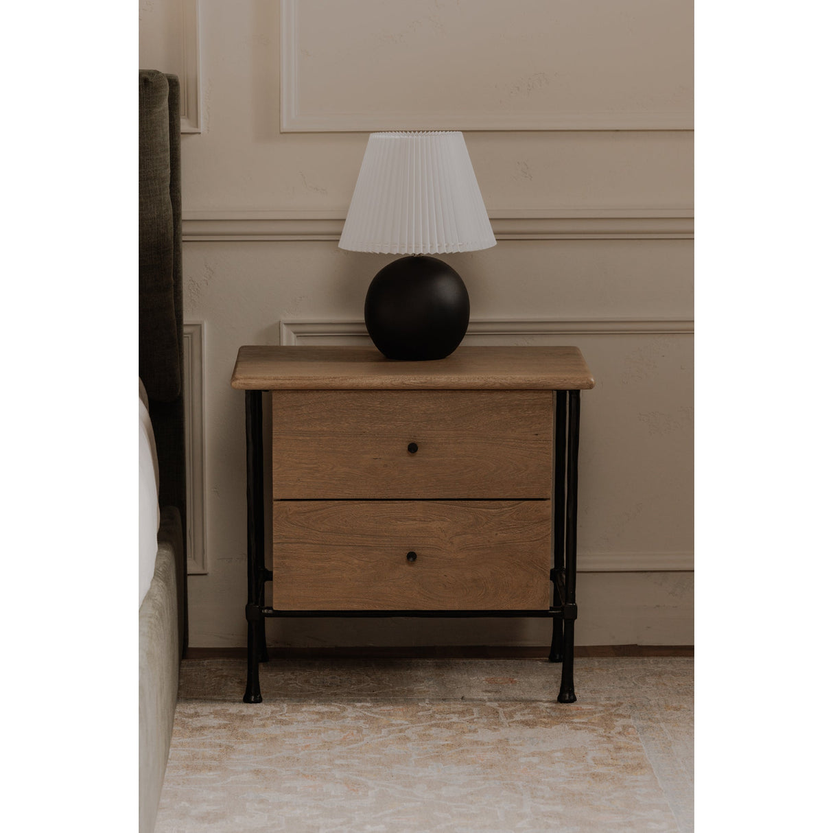 Rene Brown Nightstand by Moe's Home at Eve Furniture