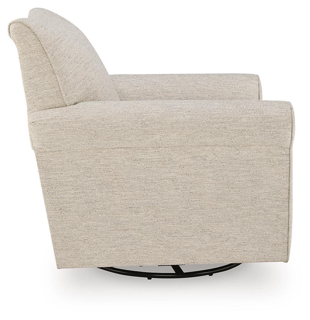 Renley Opal Swivel Glider Accent Chair by Ashley at Eve Furniture