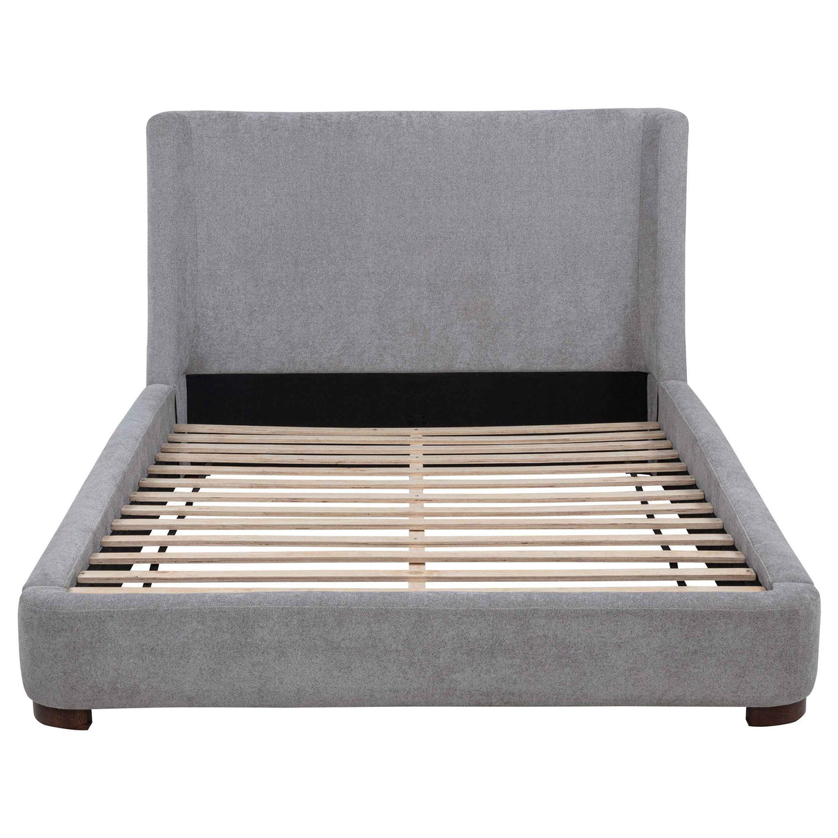 Rennes Grey Upholstered Queen Wingback Platform Bed by Coaster at Eve Furniture