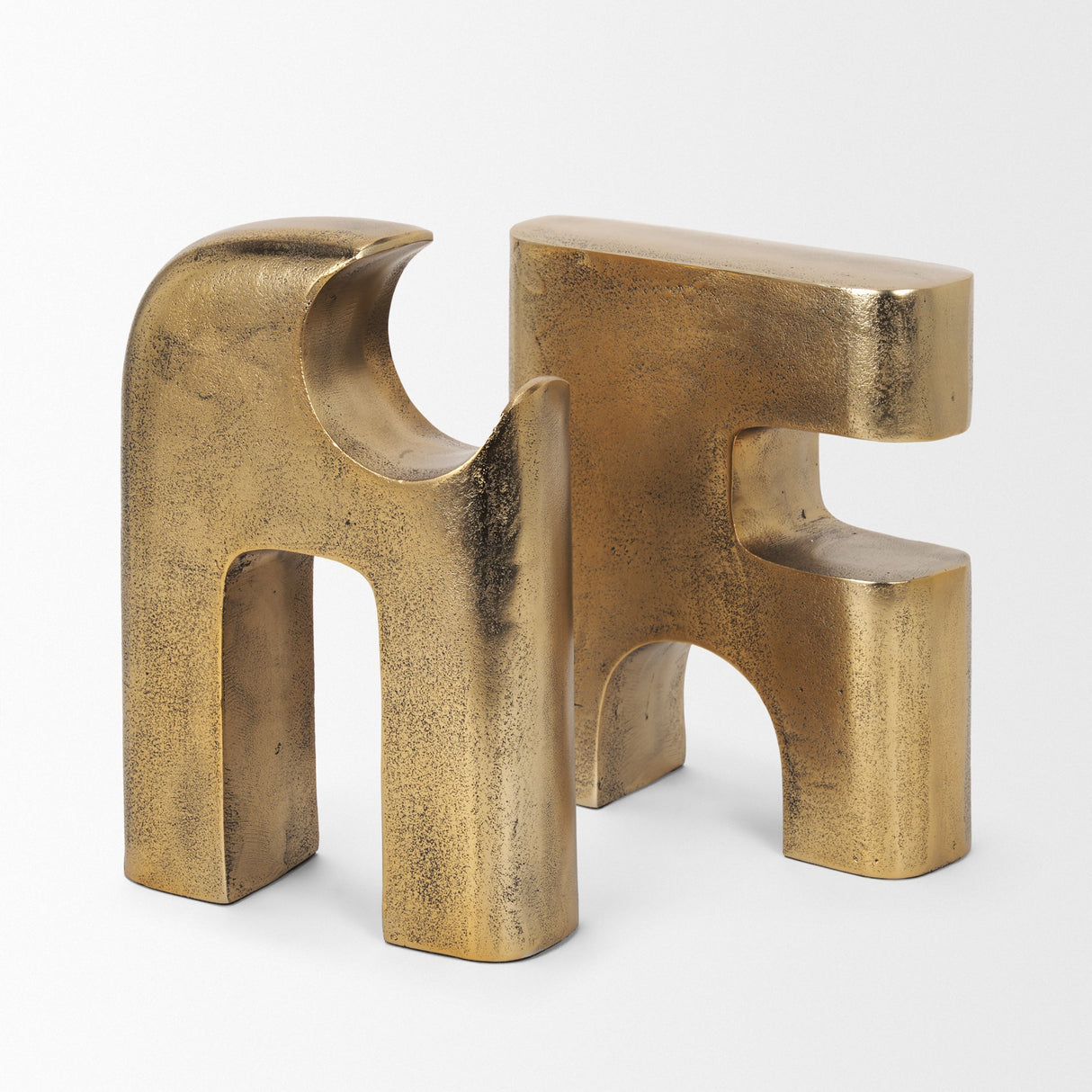 Renni Antiqued Brass Small Decorative Sculpture by Mercana at Eve Furniture