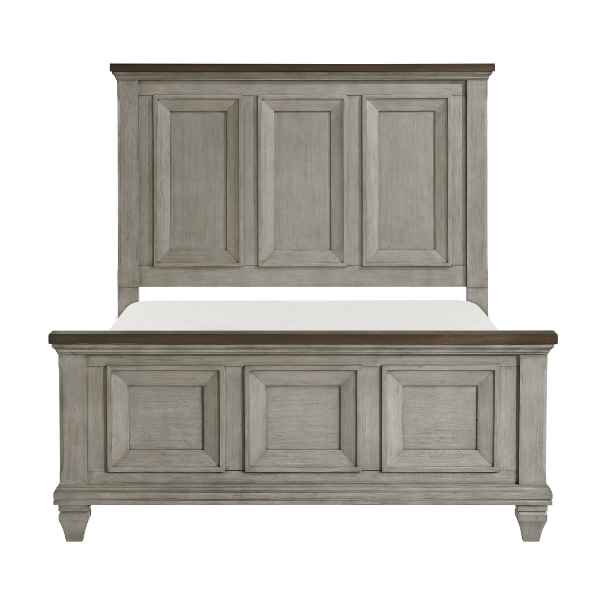 Renton Antique Gray/Brown California King Bed by Homelegance at Eve Furniture