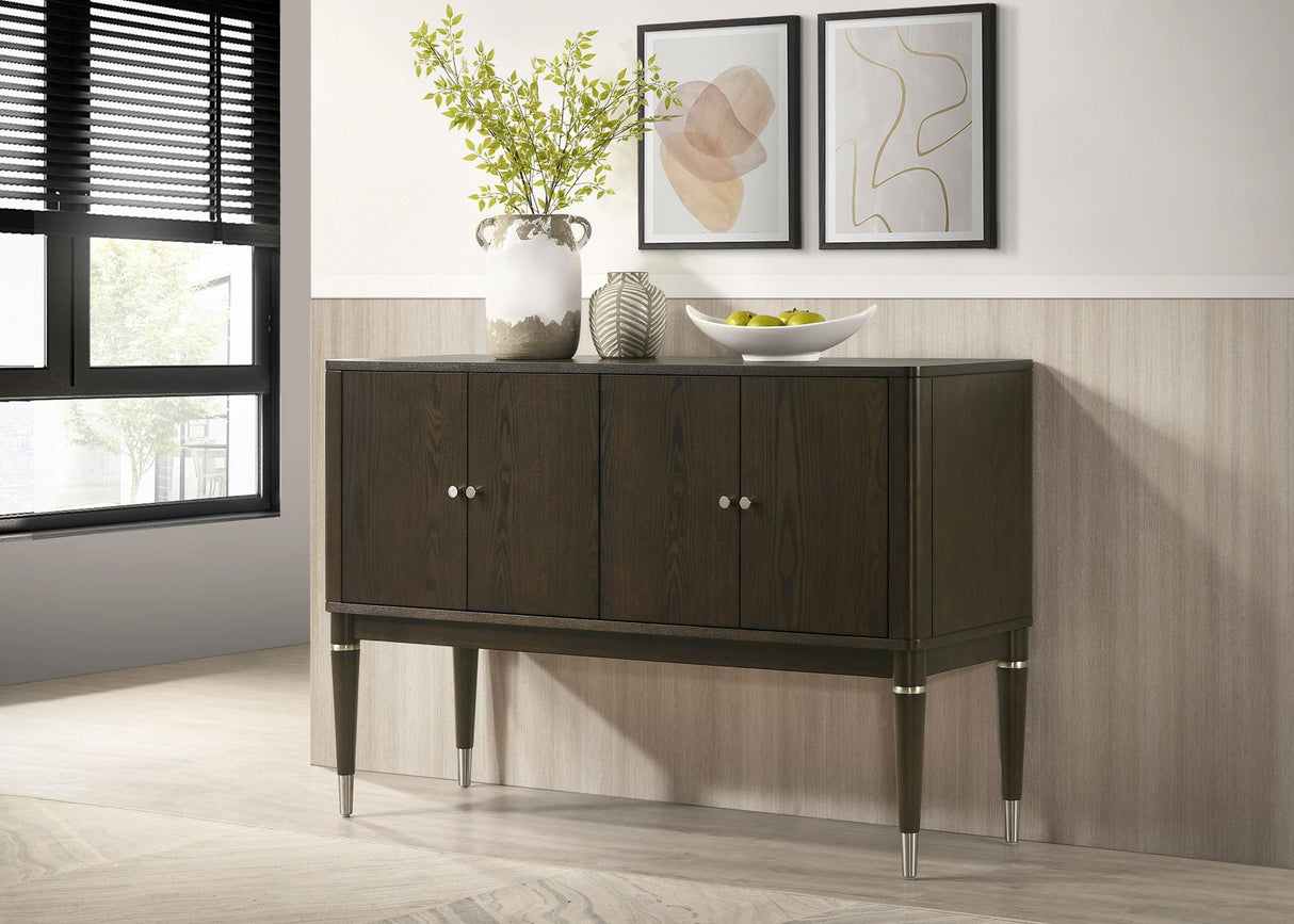 Reseda Ash Brown 4-Door Dining Sideboard Server by Coaster at Eve Furniture