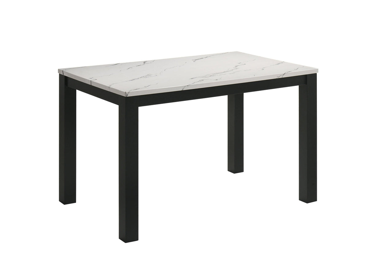 Resia Black and White Dining Set by Crown Mark at Eve Furniture