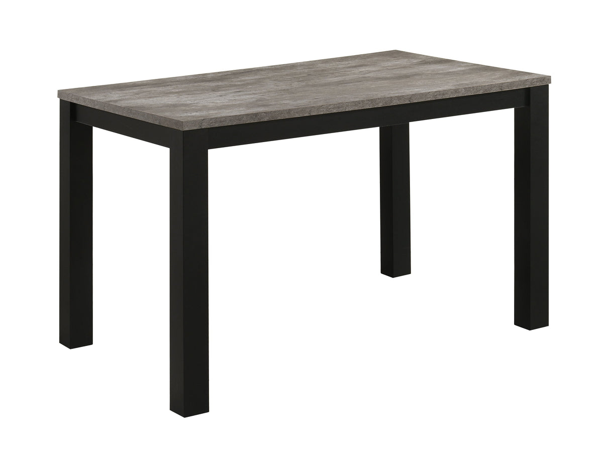 Resia Concrete Gray Dining Table by Crown Mark at Eve Furniture