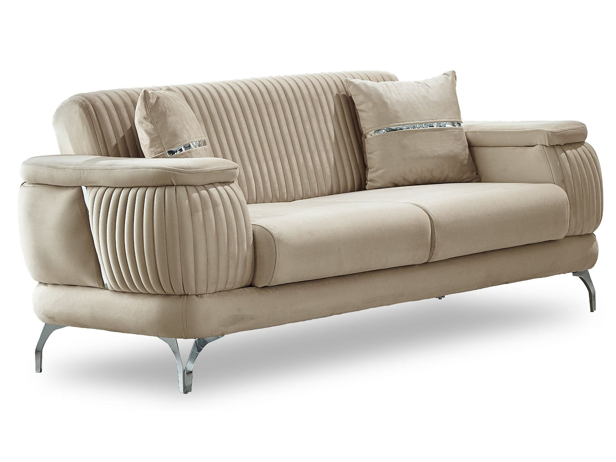 Resital Beige 4-pieces Livingroom Set by Furnia at Eve Furniture