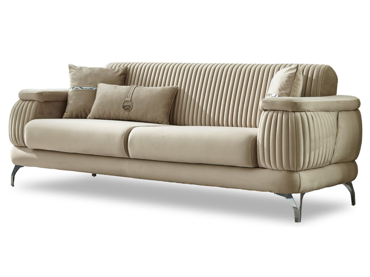 Resital Beige 4-pieces Livingroom Set by Furnia at Eve Furniture