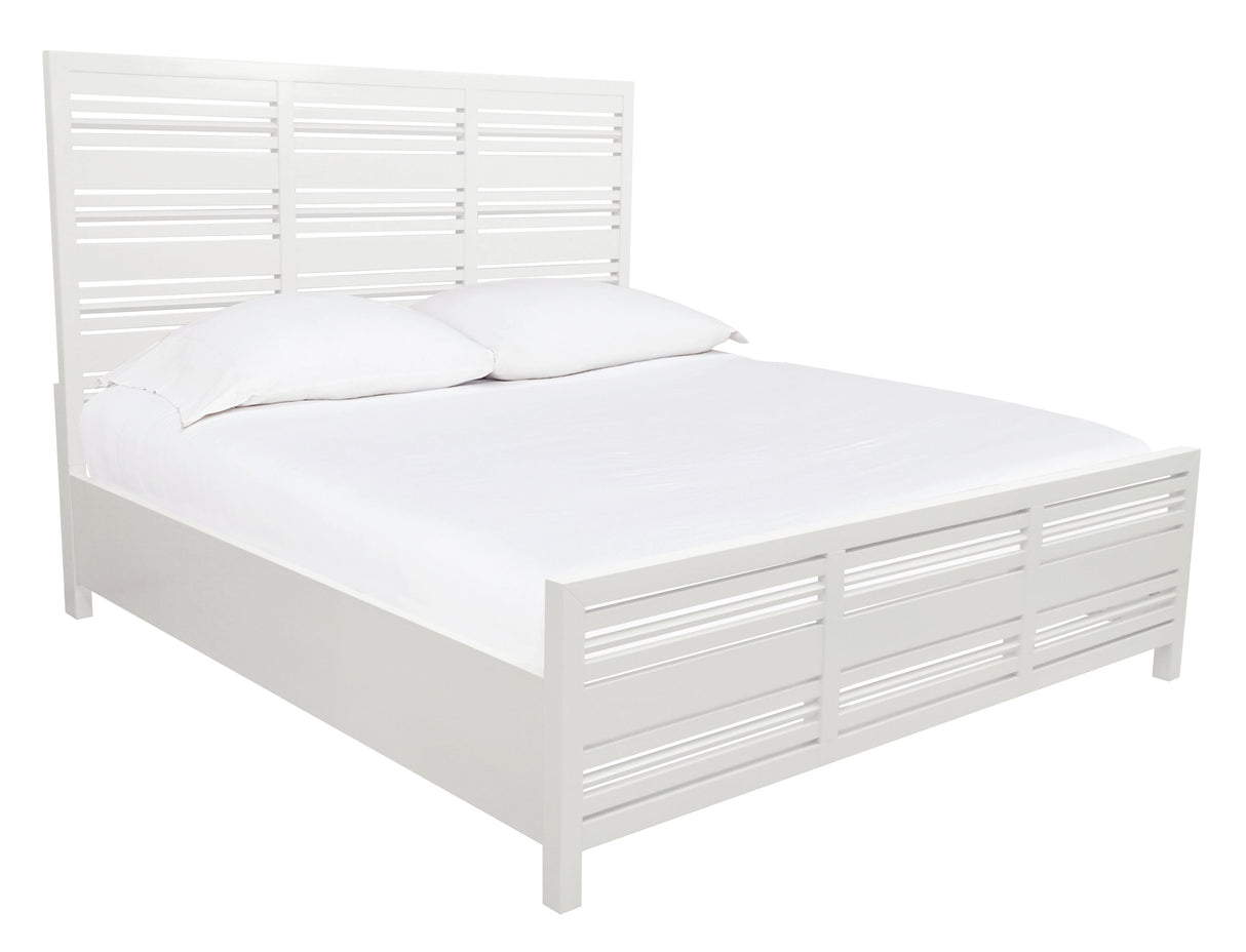 Retreat Slatted Platform Bed in Snowfall by Modus Furniture at Eve Furniture