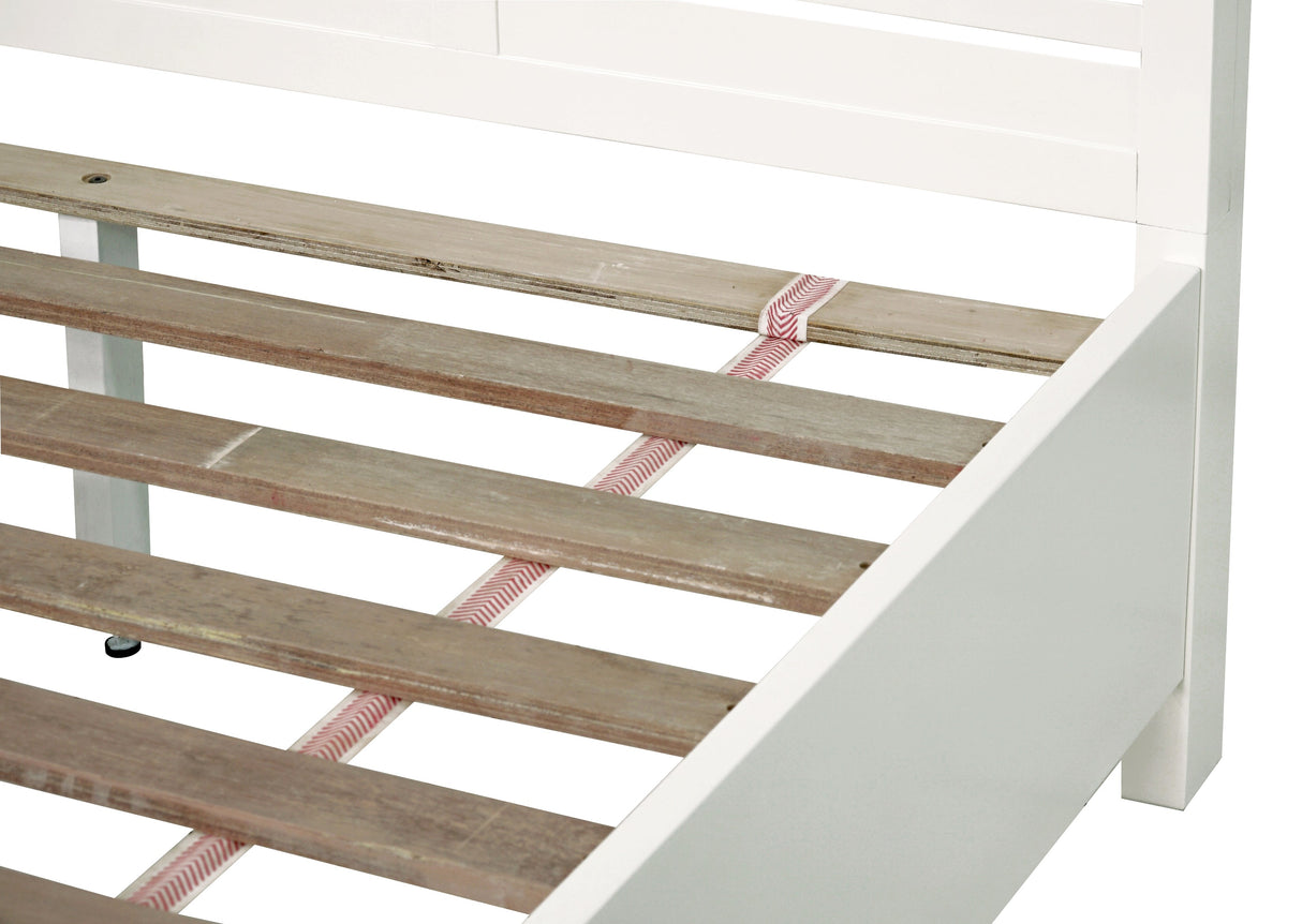 Retreat Slatted Platform Bed in Snowfall by Modus Furniture at Eve Furniture