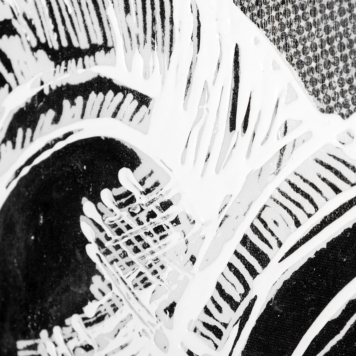 Retro Tone I by Alarm a Hand Embellished Textured Canvas by Mercana at Eve Furniture