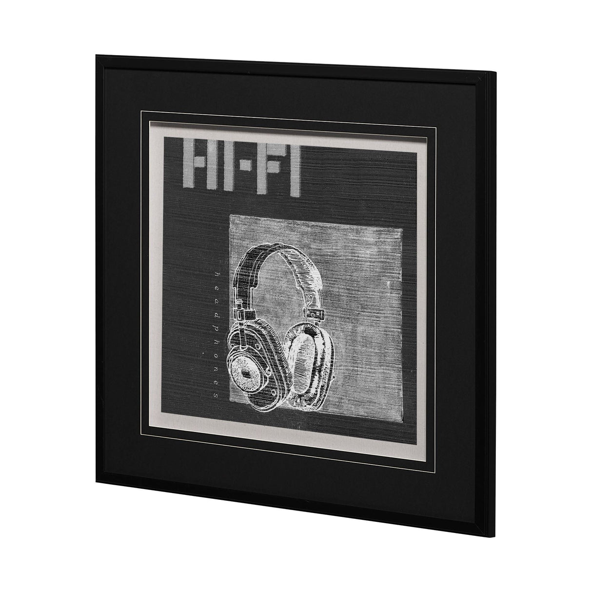Retro Tone II by Alarm a Hand Embellished Textured Framed Art Print Matted under Glass by Mercana at Eve Furniture