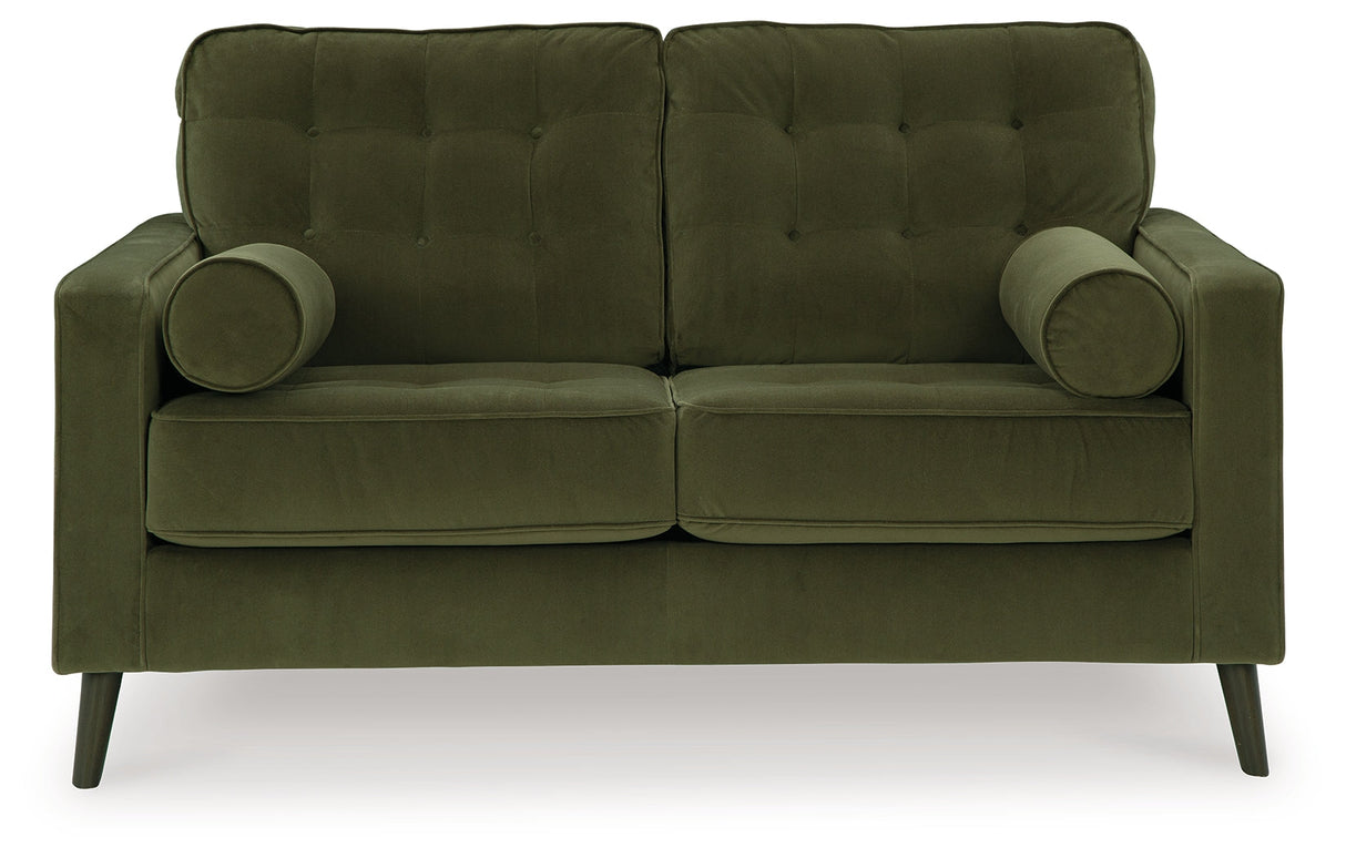 Reveon Lakes Olive Loveseat by Ashley at Eve Furniture