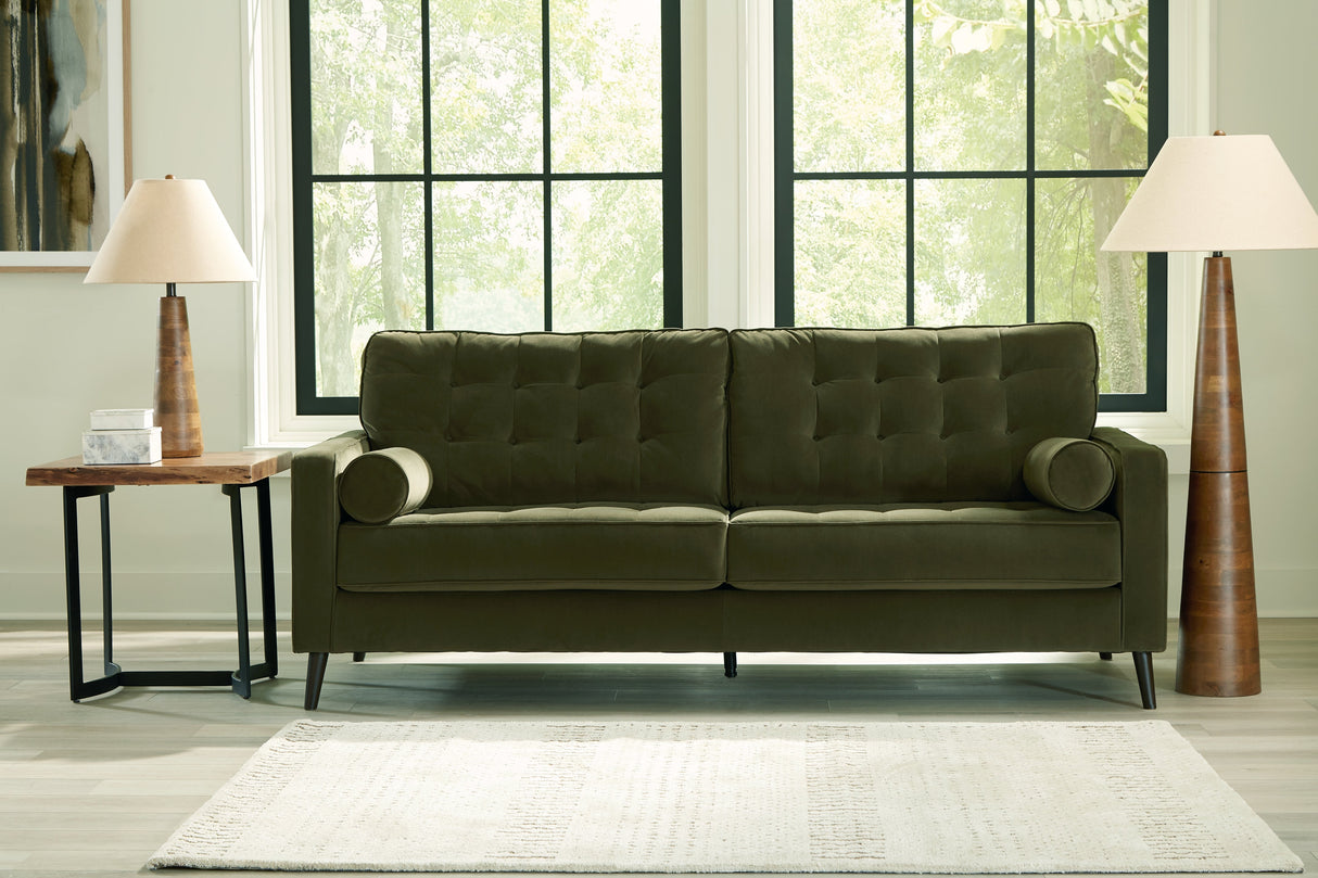 Reveon Lakes Olive Sofa and Loveseat by Ashley at Eve Furniture