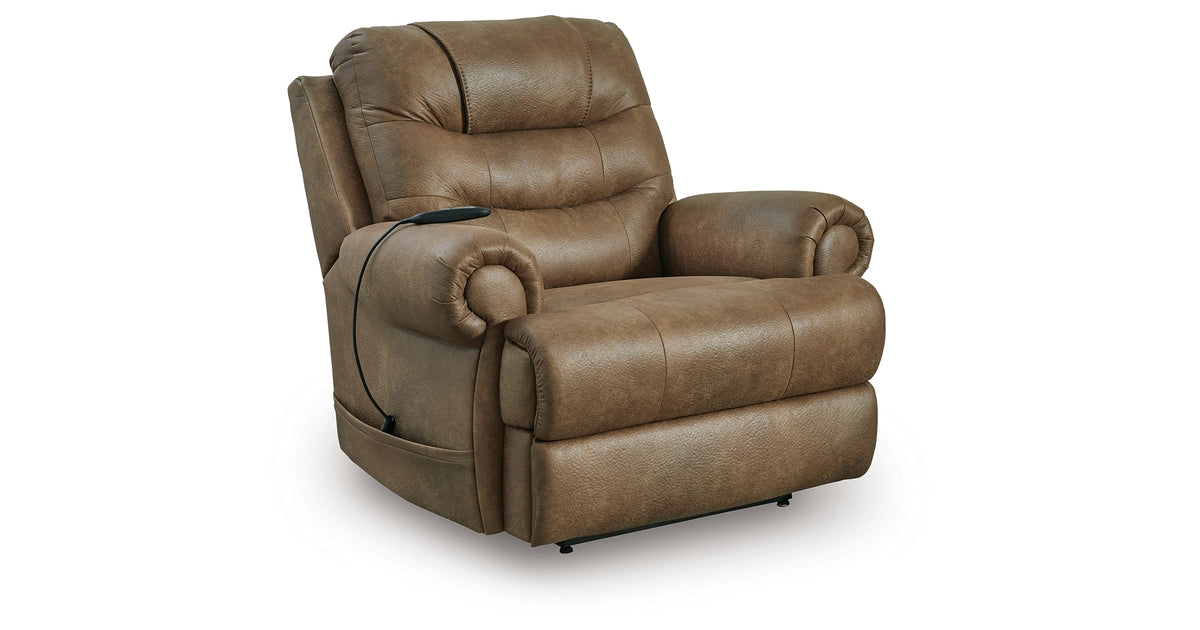 Revived and Restored Earth Power Lift Recliner by Ashley at Eve Furniture